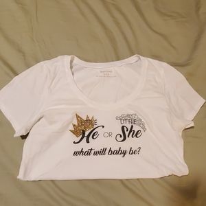 Maternity white shirt